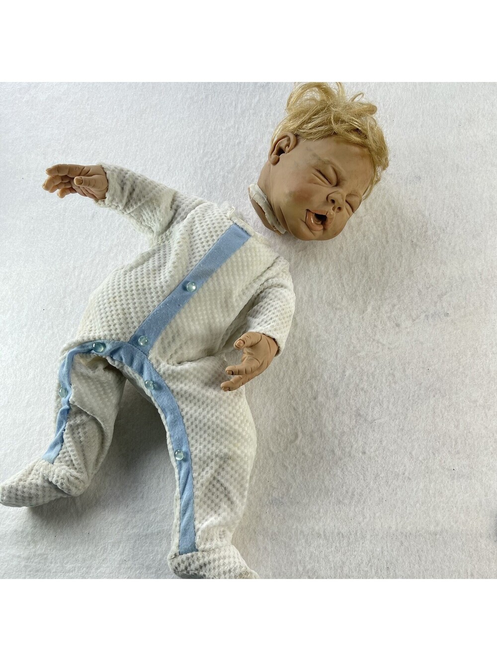 Reborn Kymberli H. Durden Realistic Doll Baby Boy Sleep Hair AEL 2005 FOR PARTS